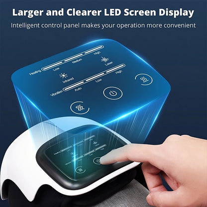 Cordless Knee Massager with Heat & Red Light Therapy