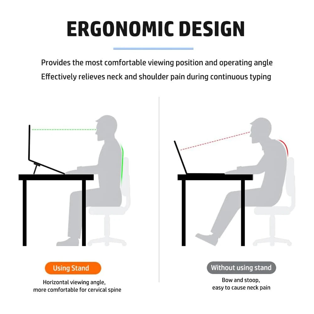 Foldable Laptop Stand – Ultra-Slim Zinc Alloy Portable Stand