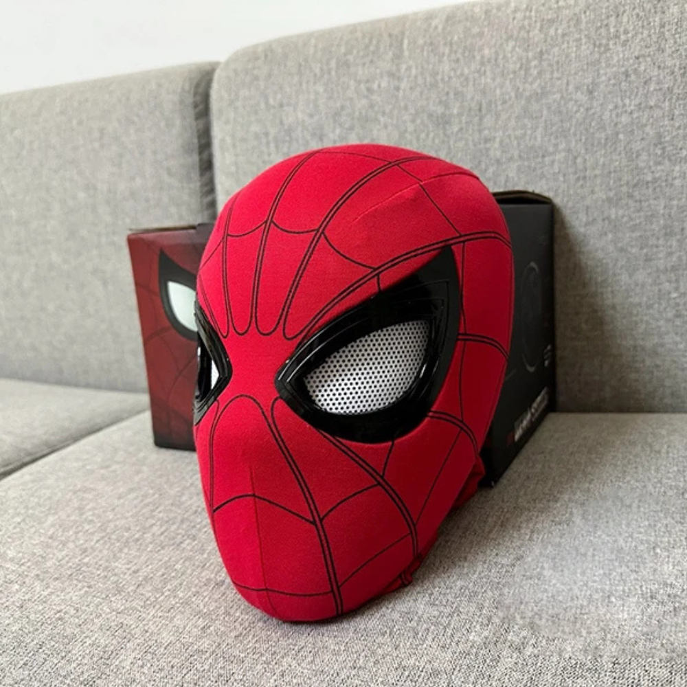 Realistic Spider Mask – Dual Control Blinking Cosplay Halloween Mask