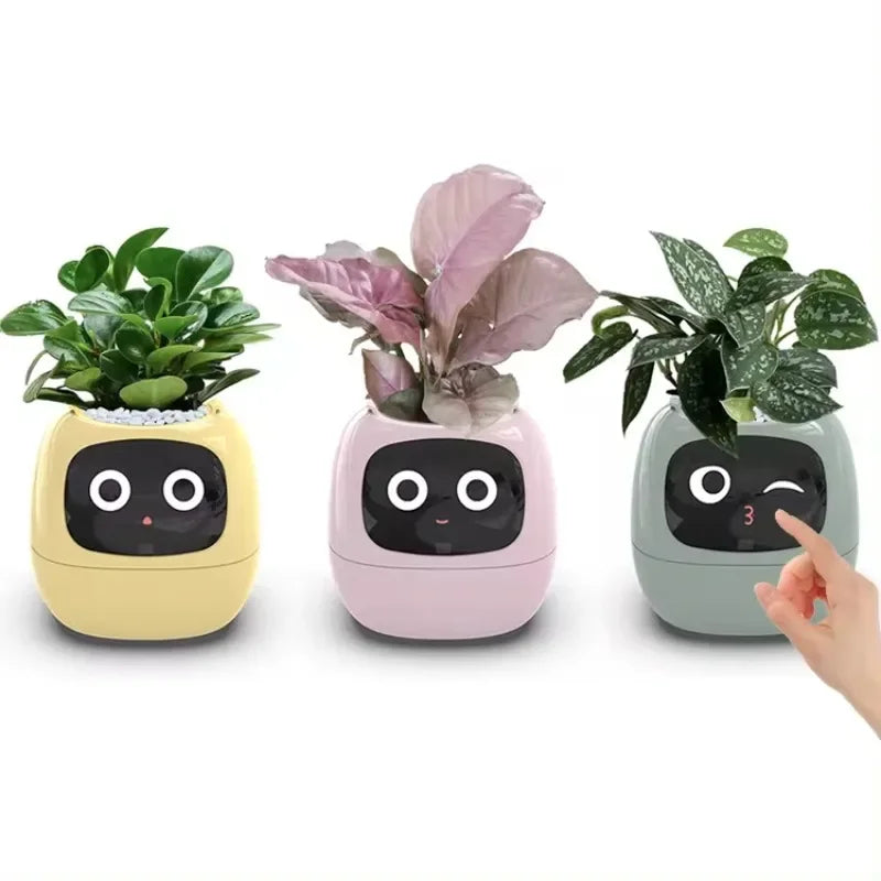 Smart Planter with Automatic Watering – AI Flowerpot & Digital Frame