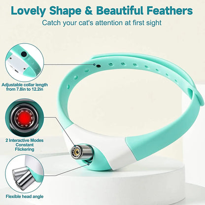 Hands-Free LASER Cat Toy Collar – Automatic Hunting Light