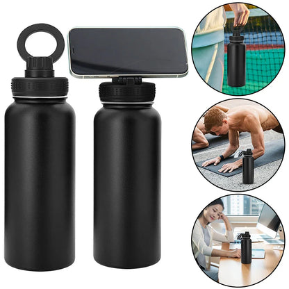 Insulated Phone Holder Water Bottle