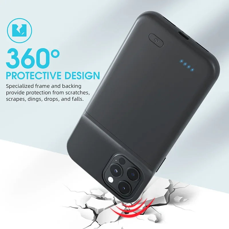 6800mAh iPhone Battery Case – Slim Power & Protection