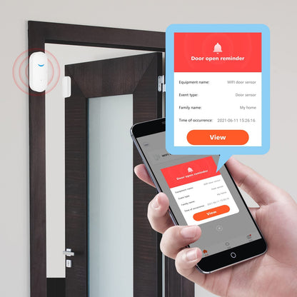 Smart WiFi Window & Door Sensor – Home Security Alert System