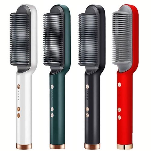 Ionic Hair Straightening Brush – Fast Heat-Up PTC Technology