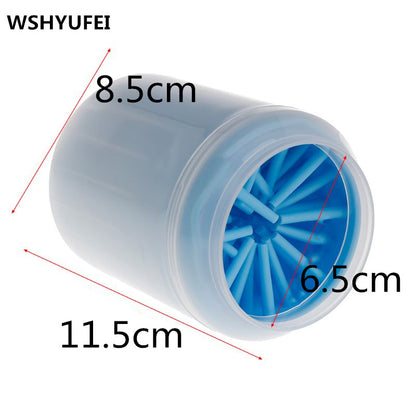 Pet Paw Cleaner Cup – Portable Dog Paw Washer with Soft Silicone Bristles