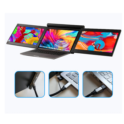 Portable Dual Screen Monitor – 13.3" Laptop Extender HD Display