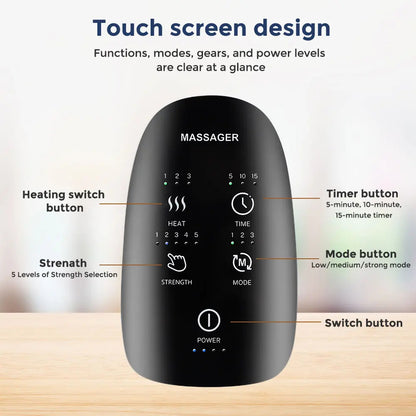 Wireless Electric Hand Massager with Heat & Compression