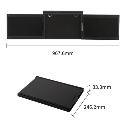 Portable Dual Screen Monitor – 13.3" Laptop Extender HD Display
