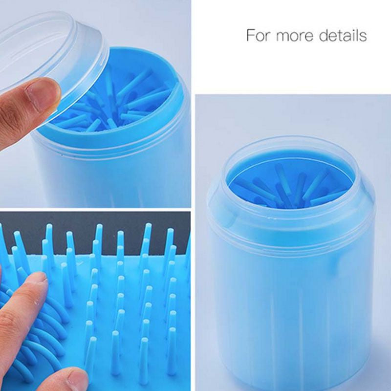 Pet Paw Cleaner Cup – Portable Dog Paw Washer with Soft Silicone Bristles
