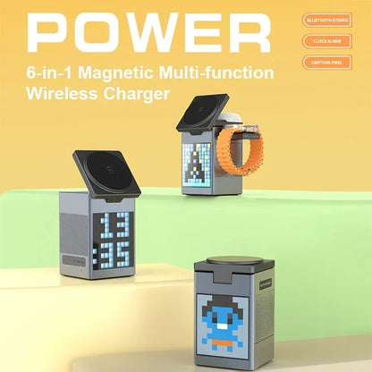 Magnetic Wireless Charger with Built-in Speaker