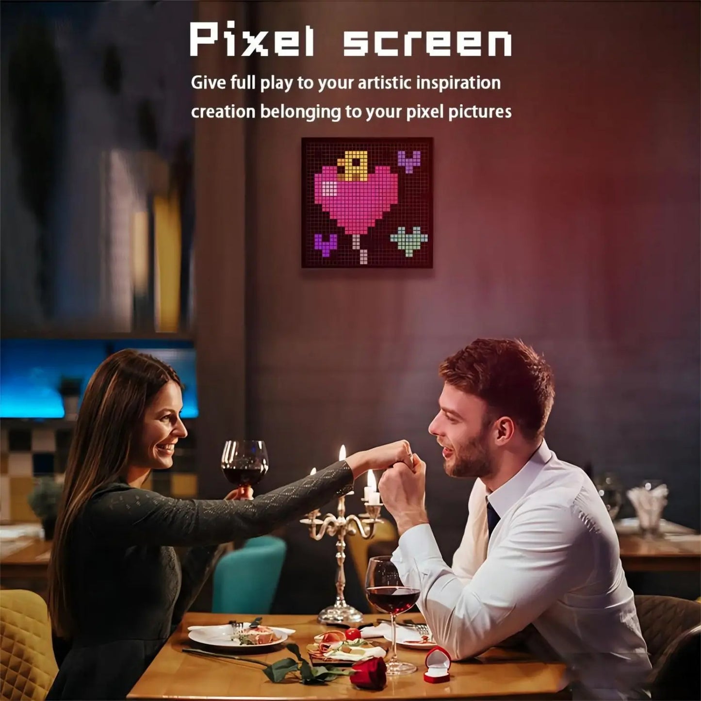 Smart LED Matrix Pixel Display – Pixel Art Digital Frame & Smart Clock