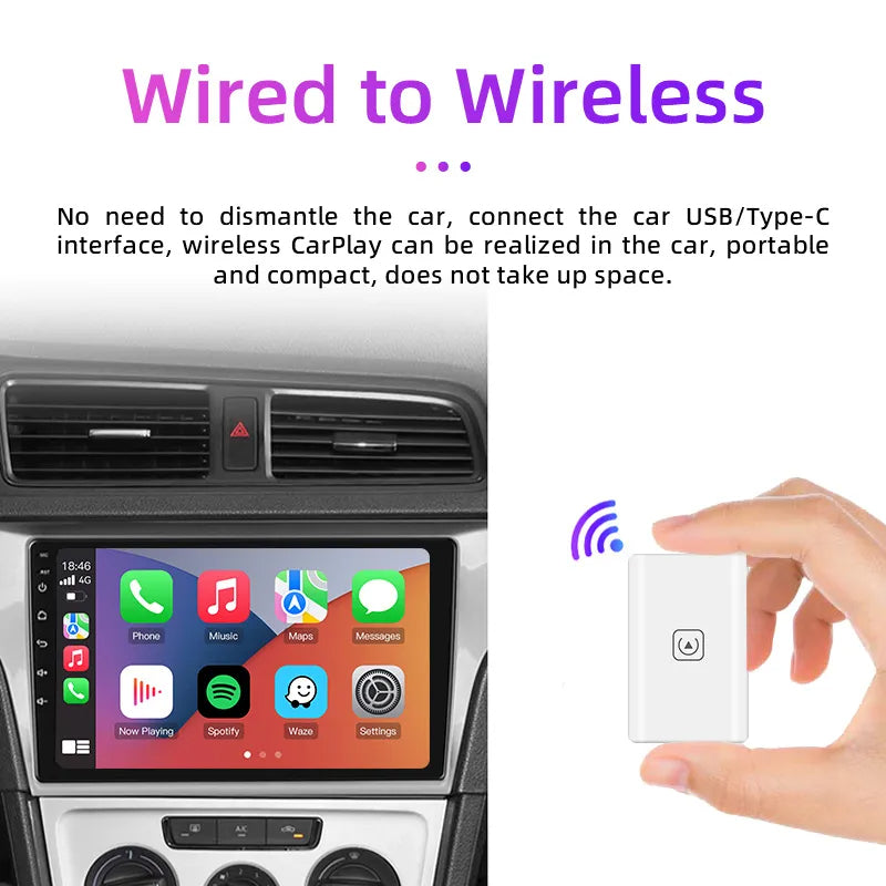Wireless CarPlay Adapter – Plug & Play Dongle for Apple iPhone