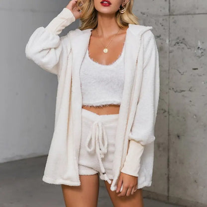 Women’s Knit Pajama Set – 3-Piece Cozy Lounge Outfit