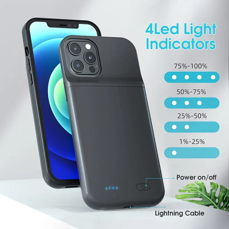 6800mAh iPhone Battery Case – Slim Power & Protection