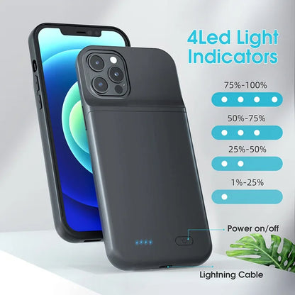 6800mAh iPhone Battery Case – Slim Power & Protection