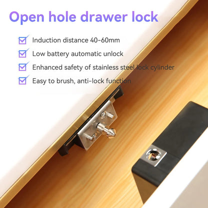 Smart RFID Drawer Lock – Invisible Electronic Keyless Security