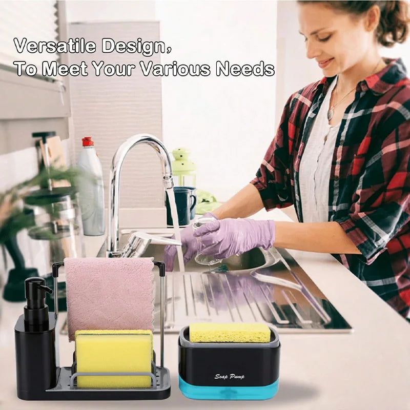 5-in-1 Hand and Dish Soap Dispenser Set – Kitchen Organizer