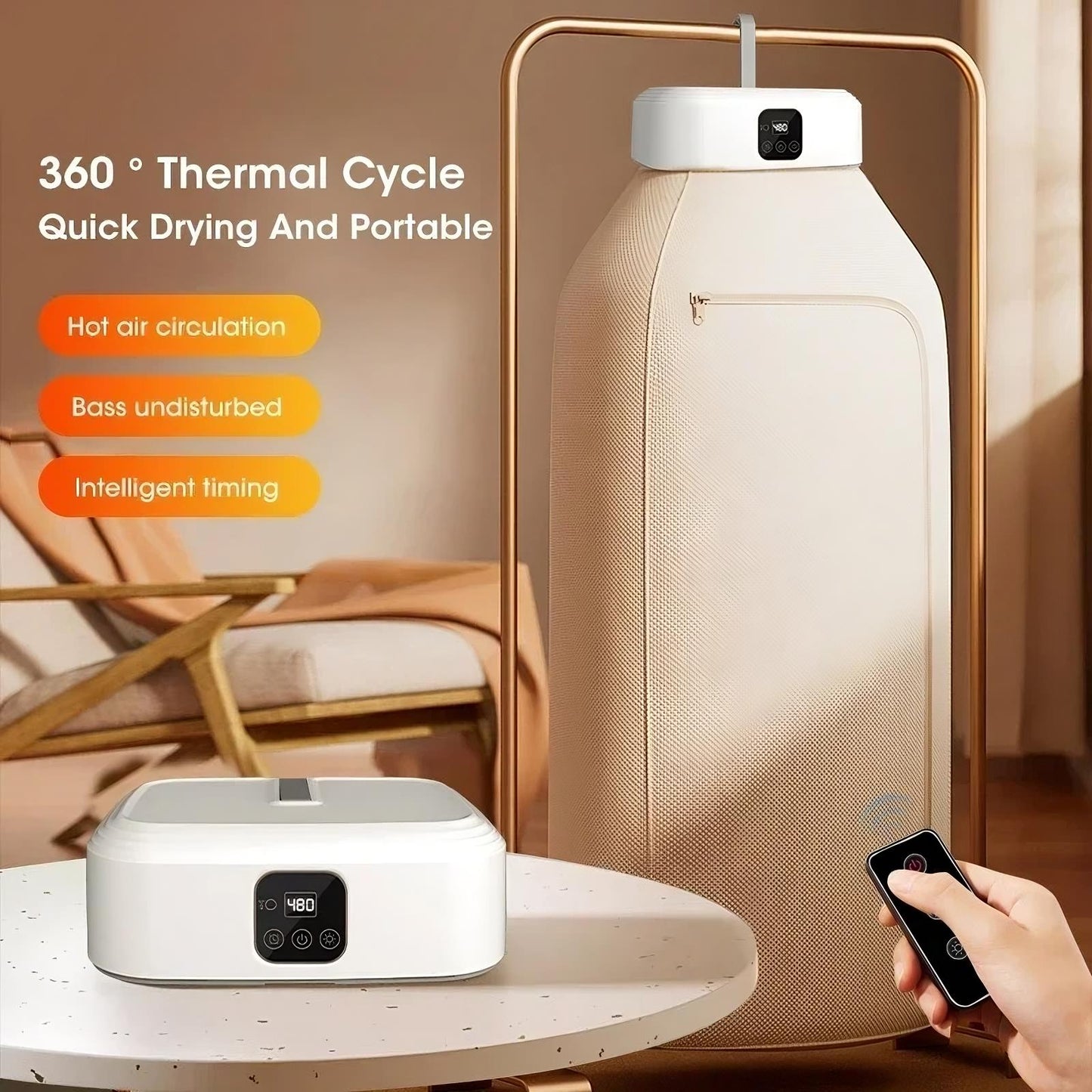 Electric Travel Clothes Dryer – Portable Fast-Dry Machine for Small Spaces