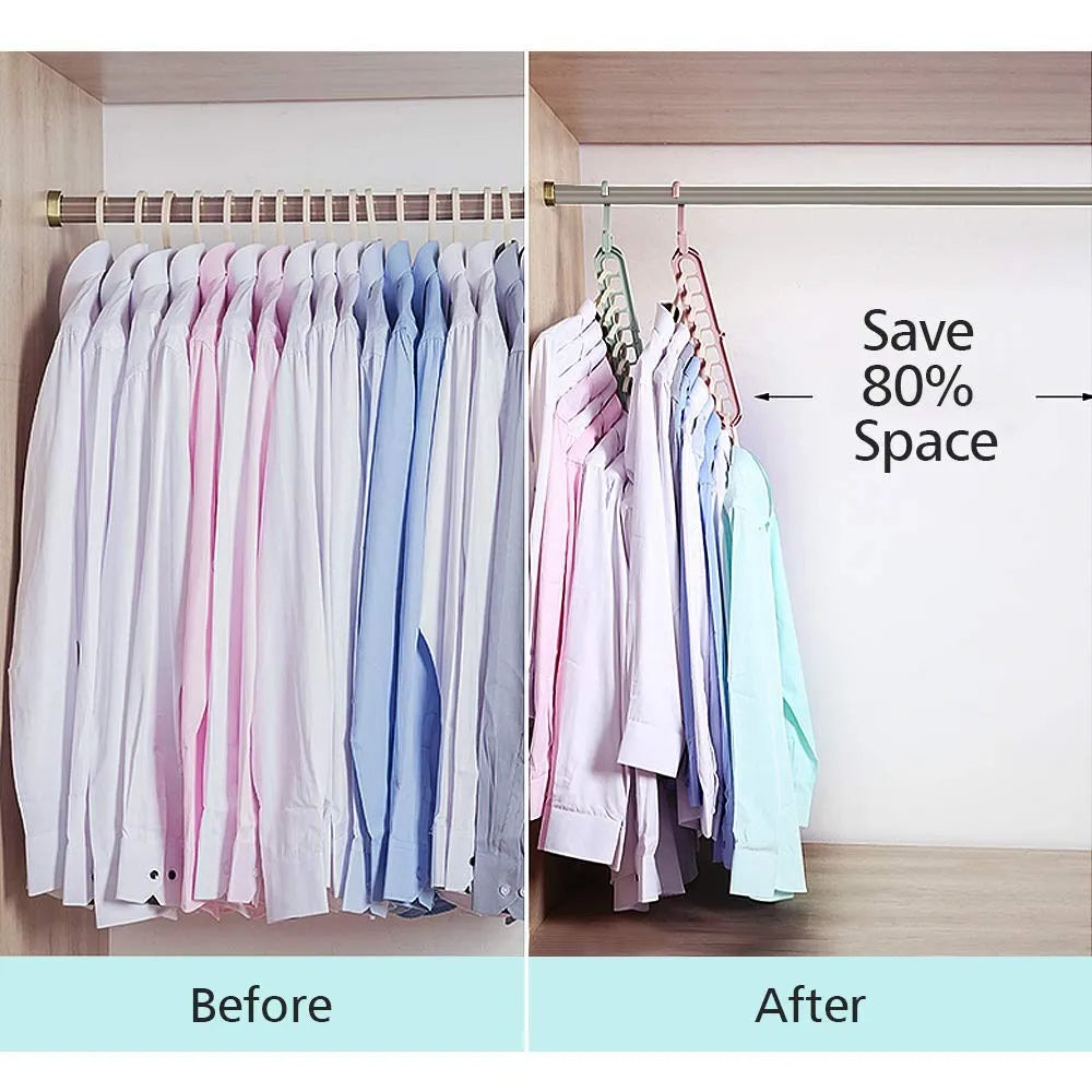 9-in-1 Smart Hanger – Space Saving Closet Organizer