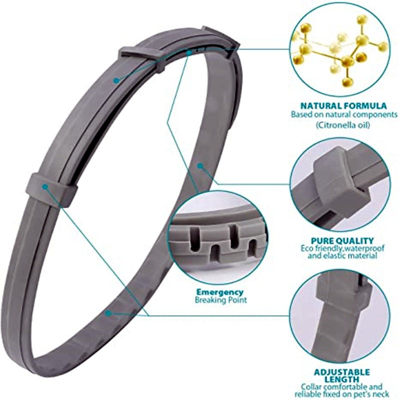 Flea & Tick Collar for Cats & Dogs – Adjustable Anti-Parasitic Protection
