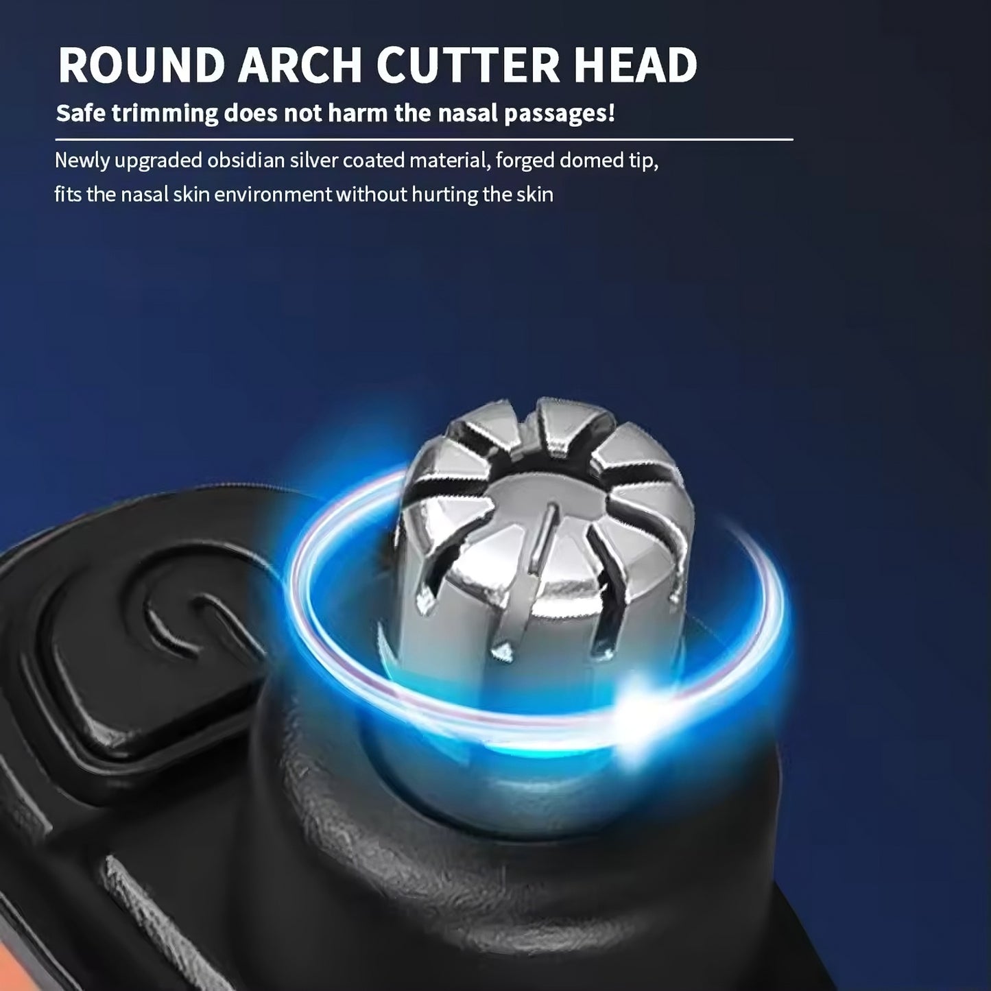 Mini Electric Nose & Ear Hair Trimmer – USB Rechargeable