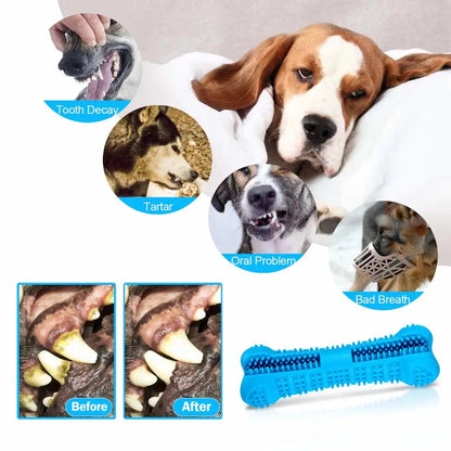 Toothbrush Dog Chew Toy – Dental Care Bone for Dogs