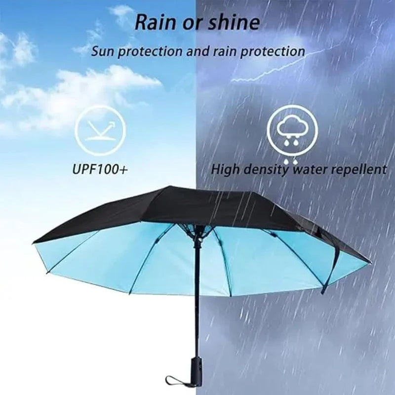 Portable Umbrella with Fan & Misting System – UV Protection & Cooling