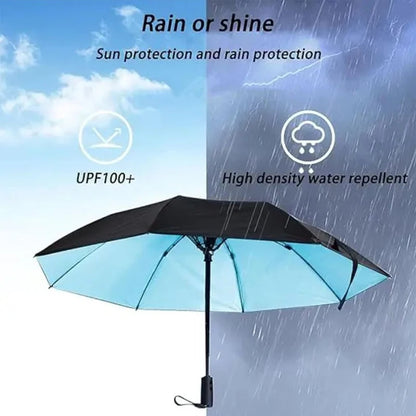 Portable Umbrella with Fan & Misting System – UV Protection & Cooling