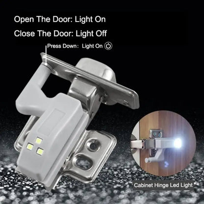 LED Hinge Cabinet Lights – Automatic Motion Wardrobe Lighting (10 Pack)