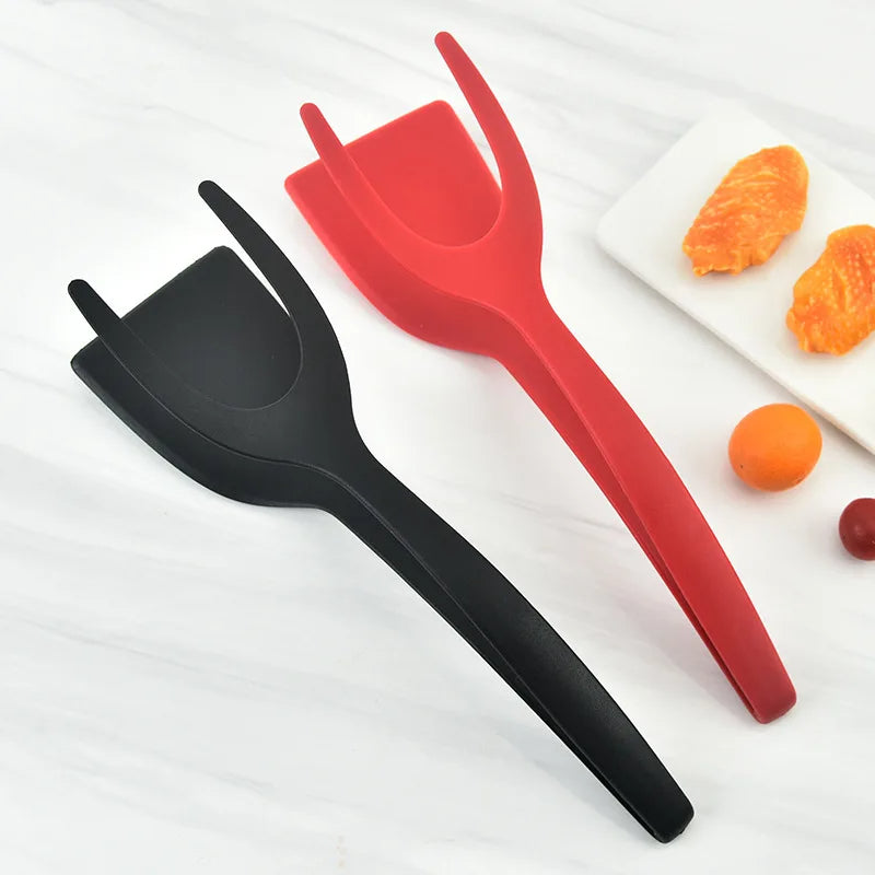 2-in-1 Spatula & Tongs – Multi-Purpose Kitchen Utensil