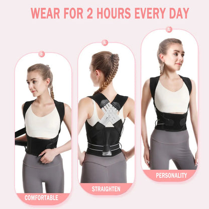 Adjustable Posture Corrector for Back, Neck & Shoulder Support