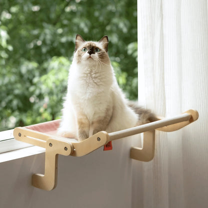 Adjustable Cat Window Perch – Secure Space-Saving Resting Spot