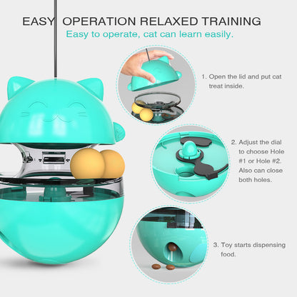 Multi-Functional Cat Self-Play Toy – Interactive Feeder & Activity