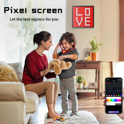 Smart LED Matrix Pixel Display – Pixel Art Digital Frame & Smart Clock