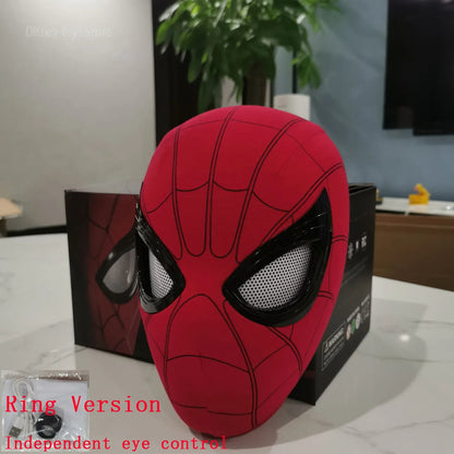 Realistic Spider Mask – Dual Control Blinking Cosplay Halloween Mask