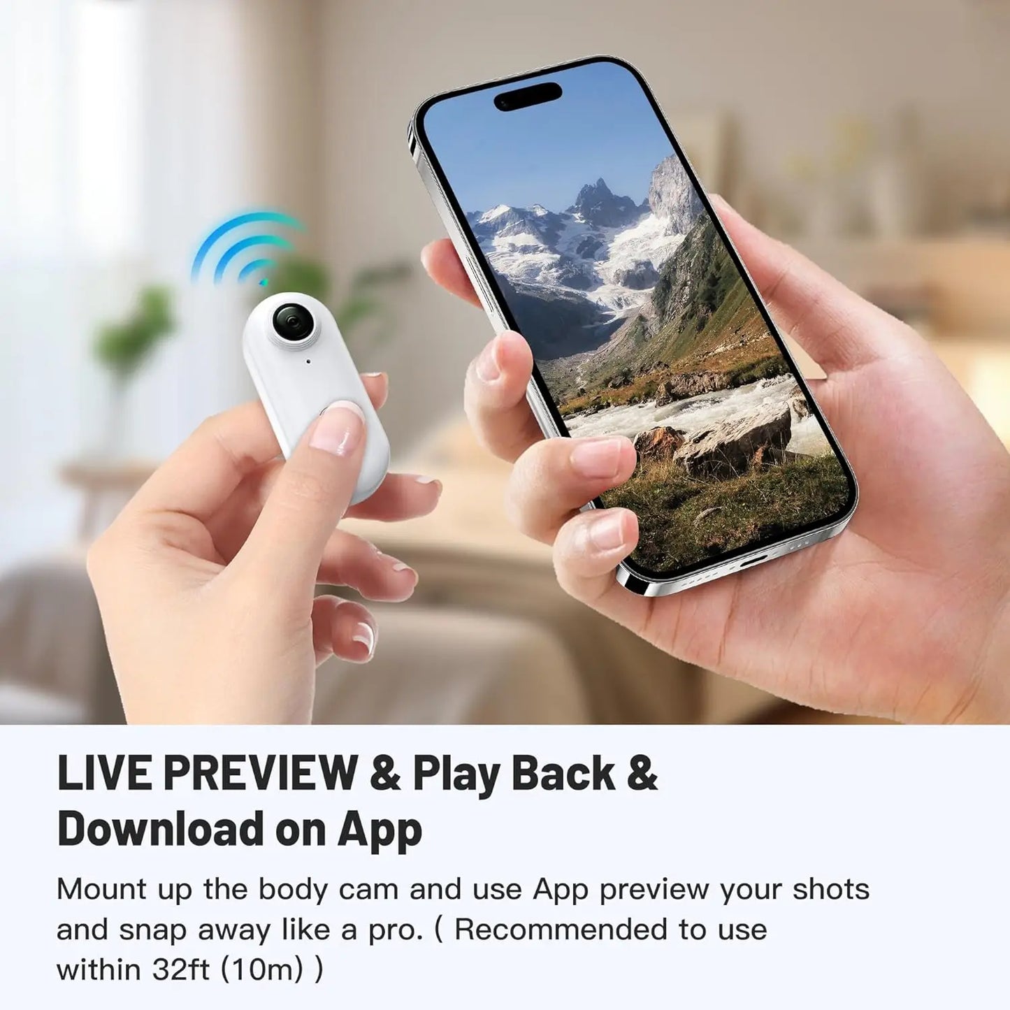 Portable POV Camera – Mini 1080P Wearable Action Cam