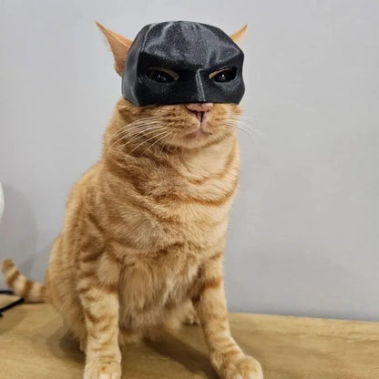 Bat Cat Mask – 3D Printed Superhero Costume for Cats