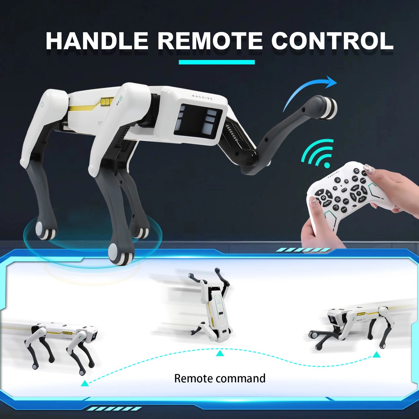 Robot Dog with Remote (PRO VERSION - AI, Voice Control & Smartphone App)