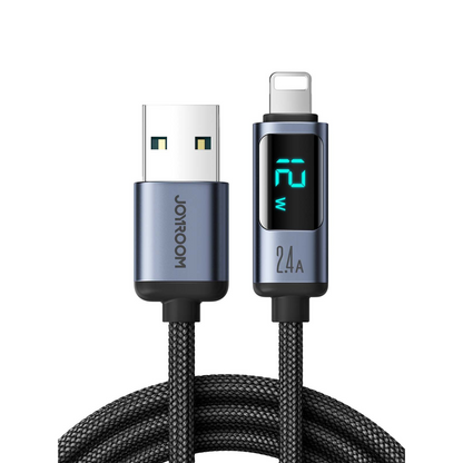 Premium Braided USB-C Cable with LED Display