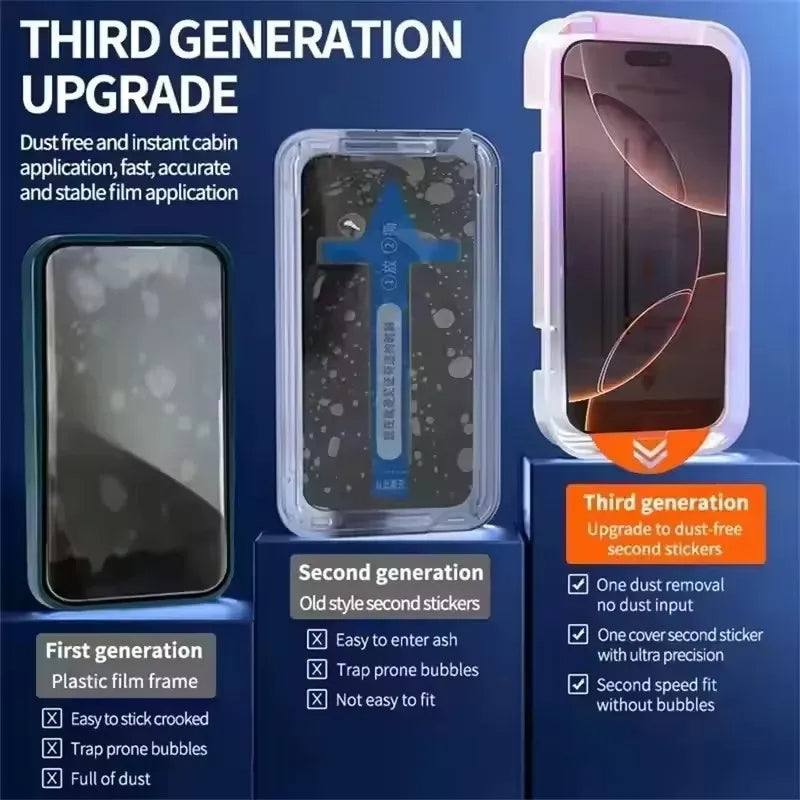iPhone Screen Protector 5-Pack – Oleophobic HD Anti-Scratch Glass