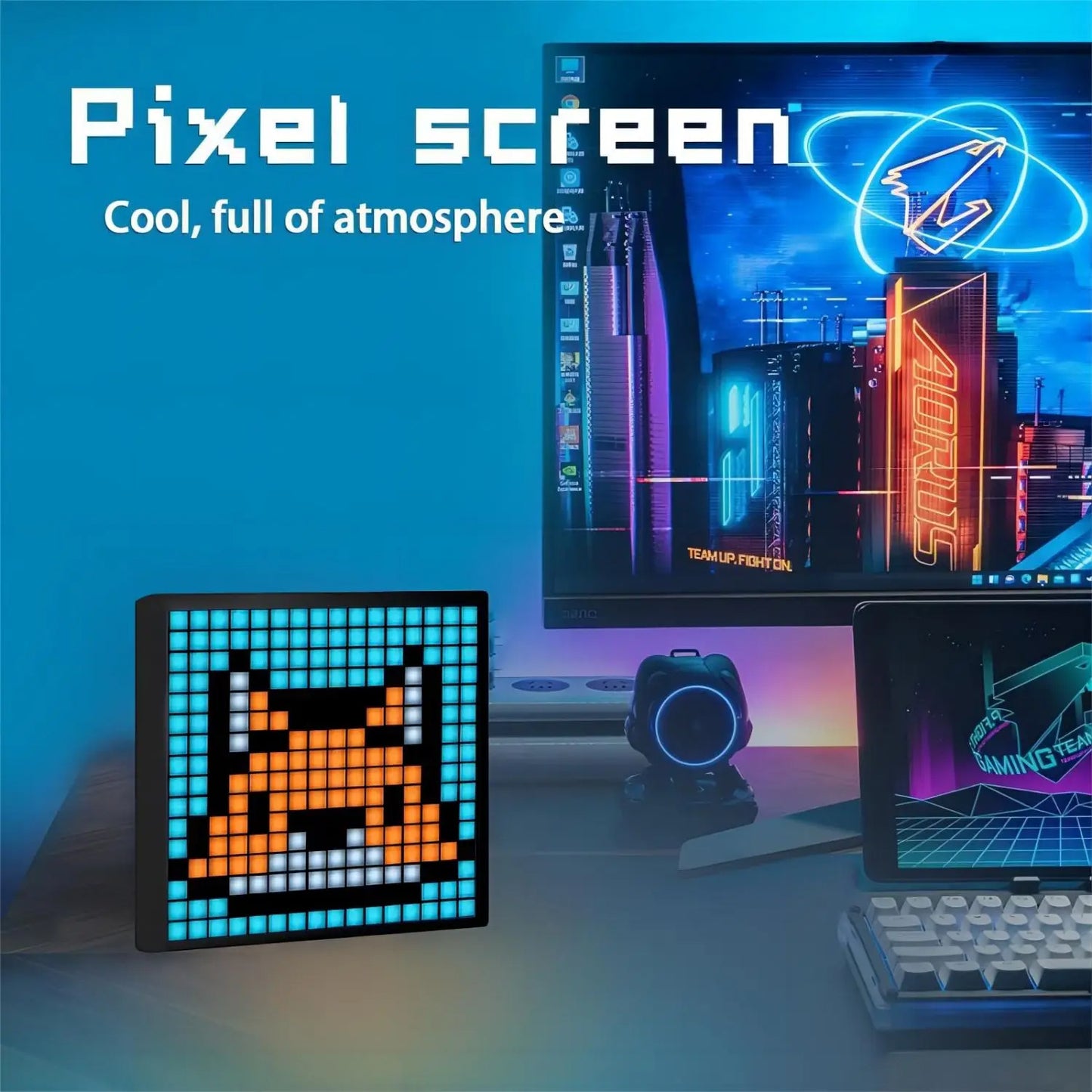 Smart LED Matrix Pixel Display – Pixel Art Digital Frame & Smart Clock