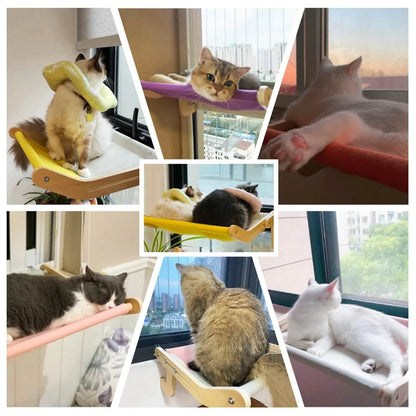 Adjustable Cat Window Perch – Secure Space-Saving Resting Spot