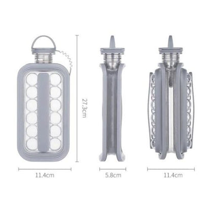 2-in-1 Ice Ball Maker – Fast Ice Cube Tray & Mold