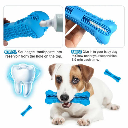 Toothbrush Dog Chew Toy – Dental Care Bone for Dogs