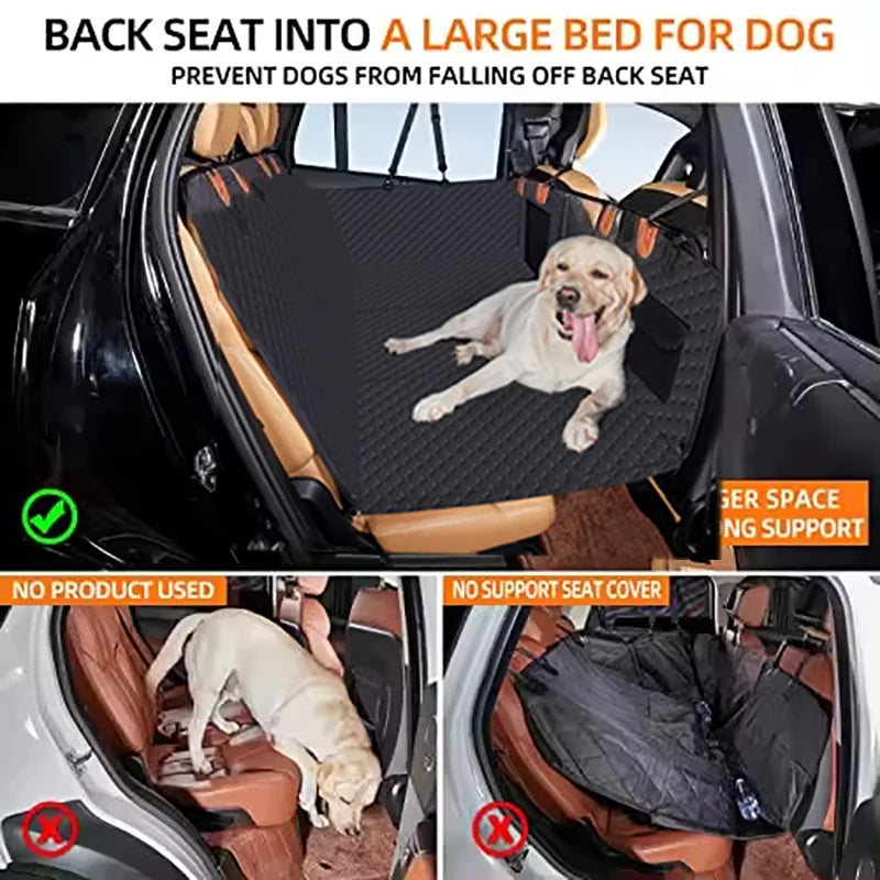 Dog Car Seat Cover – Waterproof Back Seat Protector for Pets