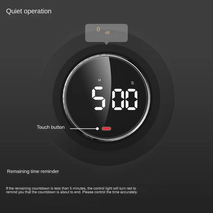 LED Digital Timer – Magnetic Countdown & Stopwatch with Alarm