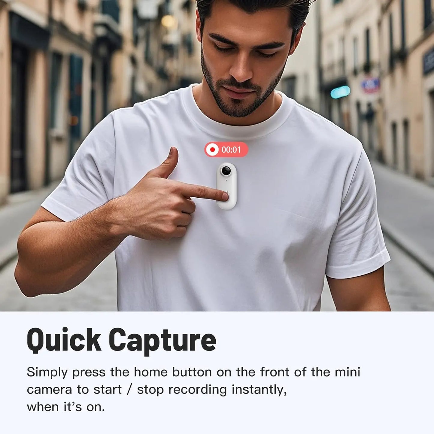 Portable POV Camera – Mini 1080P Wearable Action Cam