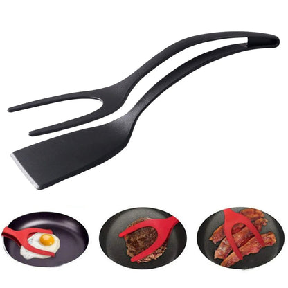 2-in-1 Spatula & Tongs – Multi-Purpose Kitchen Utensil