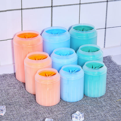 Pet Paw Cleaner Cup – Portable Dog Paw Washer with Soft Silicone Bristles